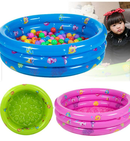 PISCINA CIRCULAR AZUL y ROSA 120 CM